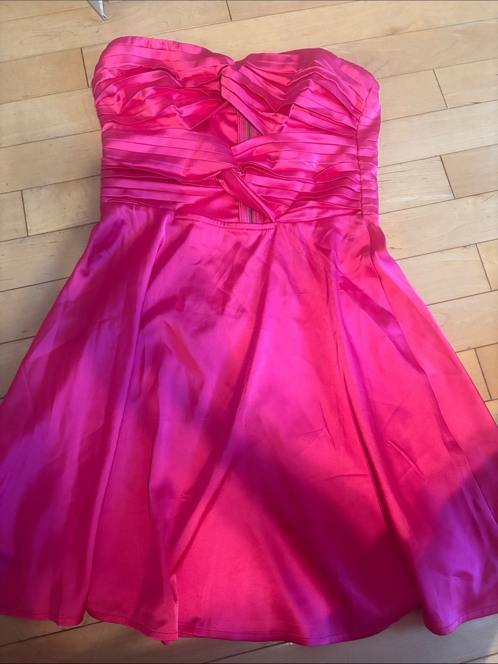 Runaway Fuchsia Strapless Mini Dress